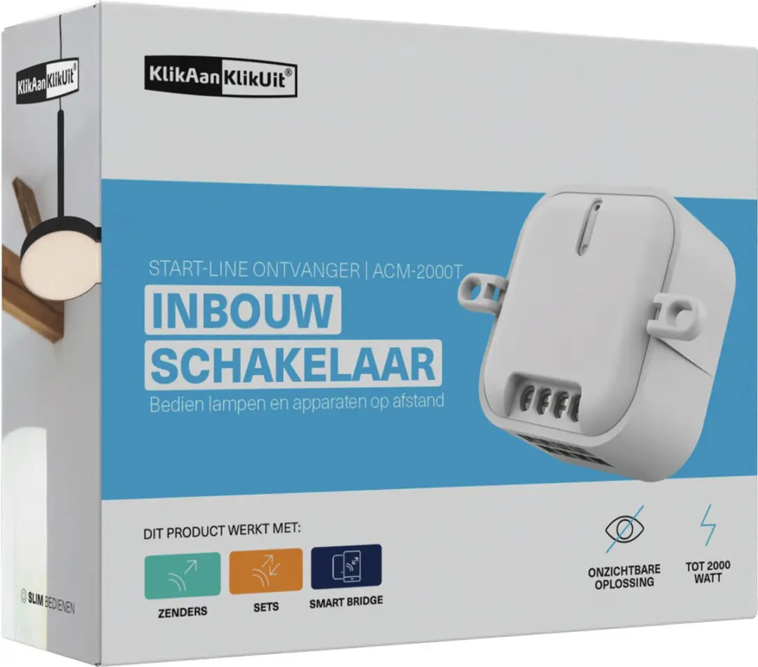 KlikAanKlikUit ACM-2000T Inbouwschakelaar 2000W - Wit