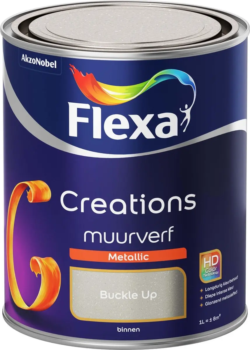 Flexa Creations Muurverf Metallic Buckle Up 1L