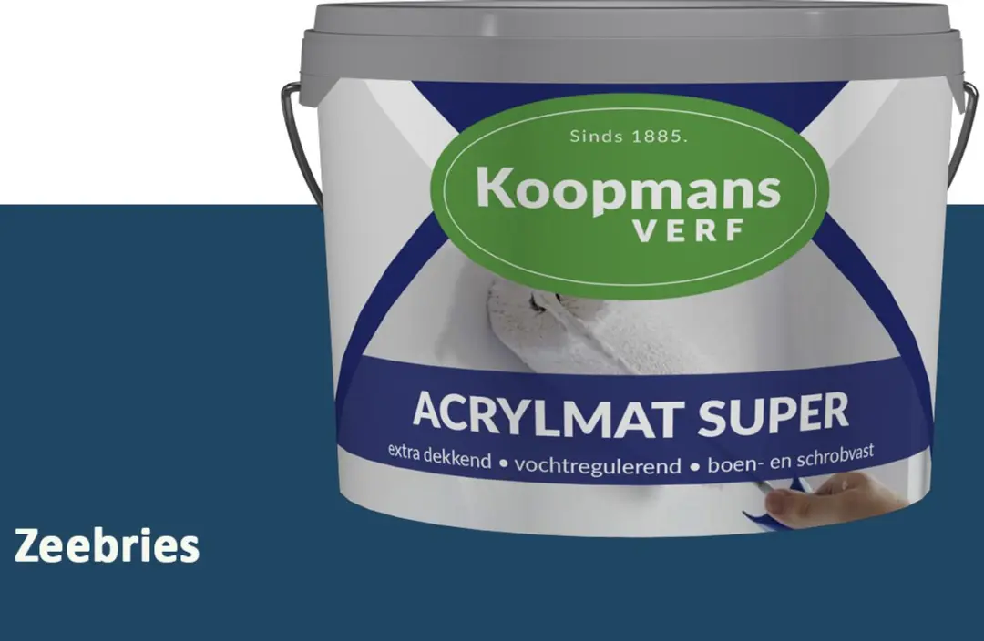 Koopmans Acrylmat Super Matte Muurverf Zeebries 2,5L