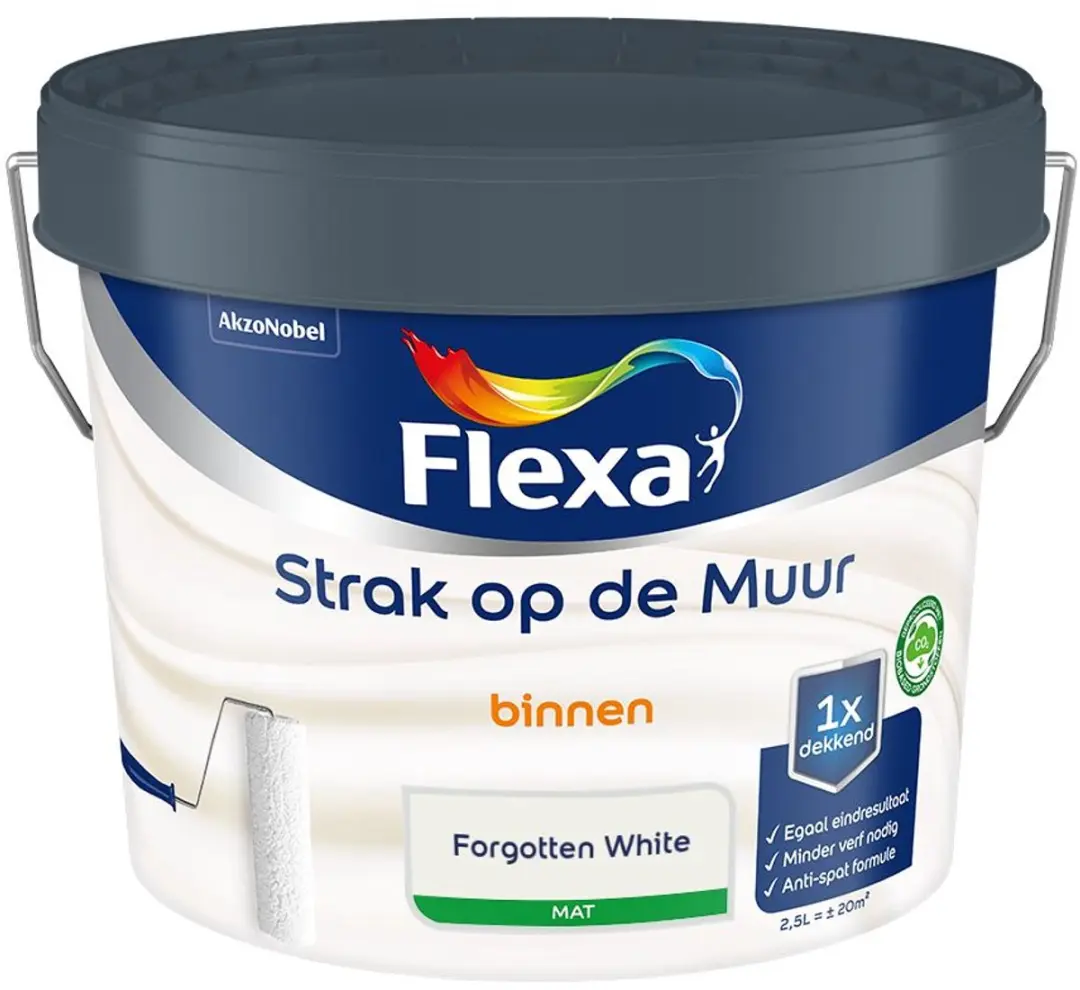 Flexa Strak Op De Muur Binnenmat Forgotten White Mengverf 2,5L