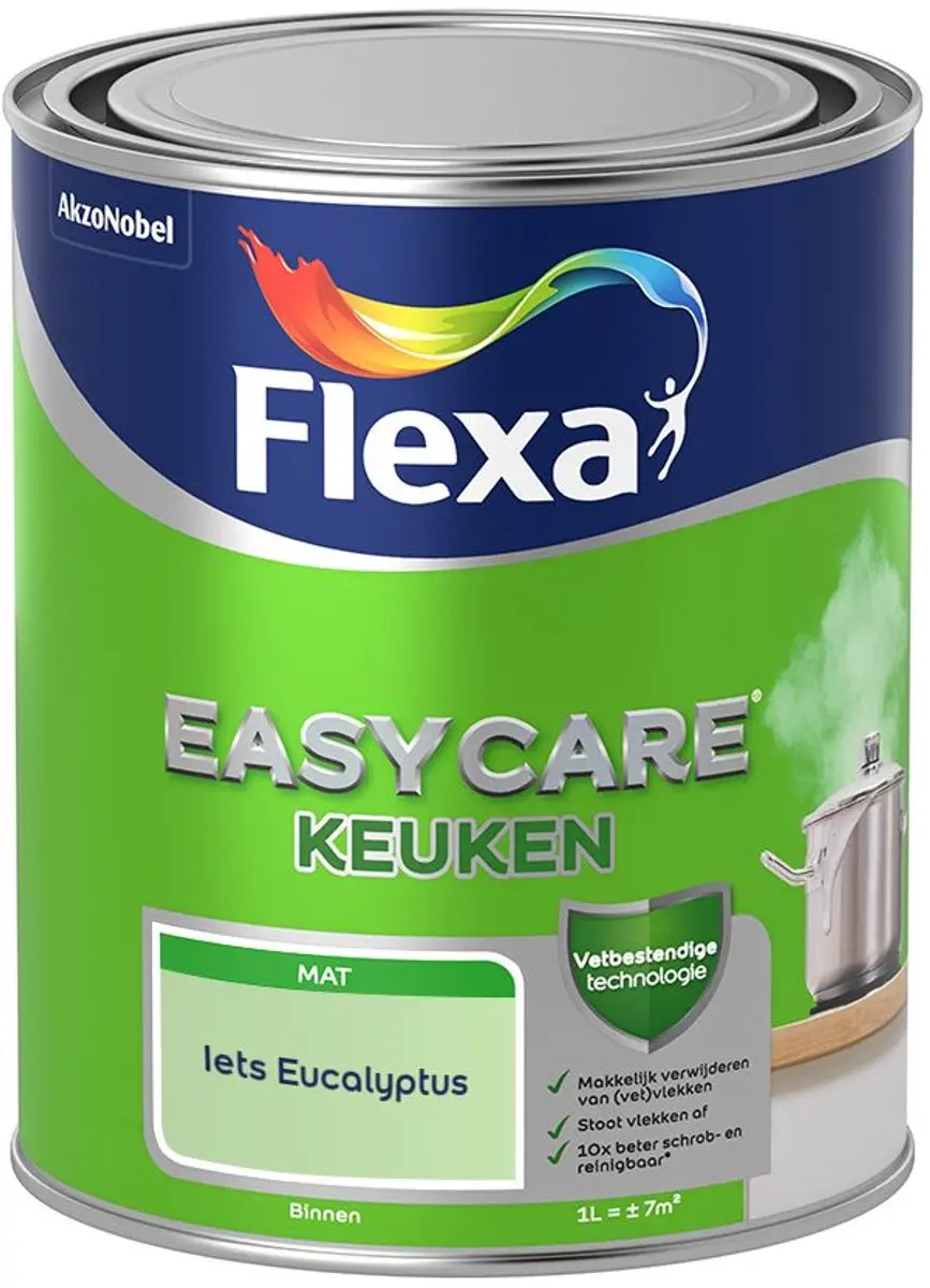 Flexa Easycare Keuken Mengverf Iets Eucalyptus 1L