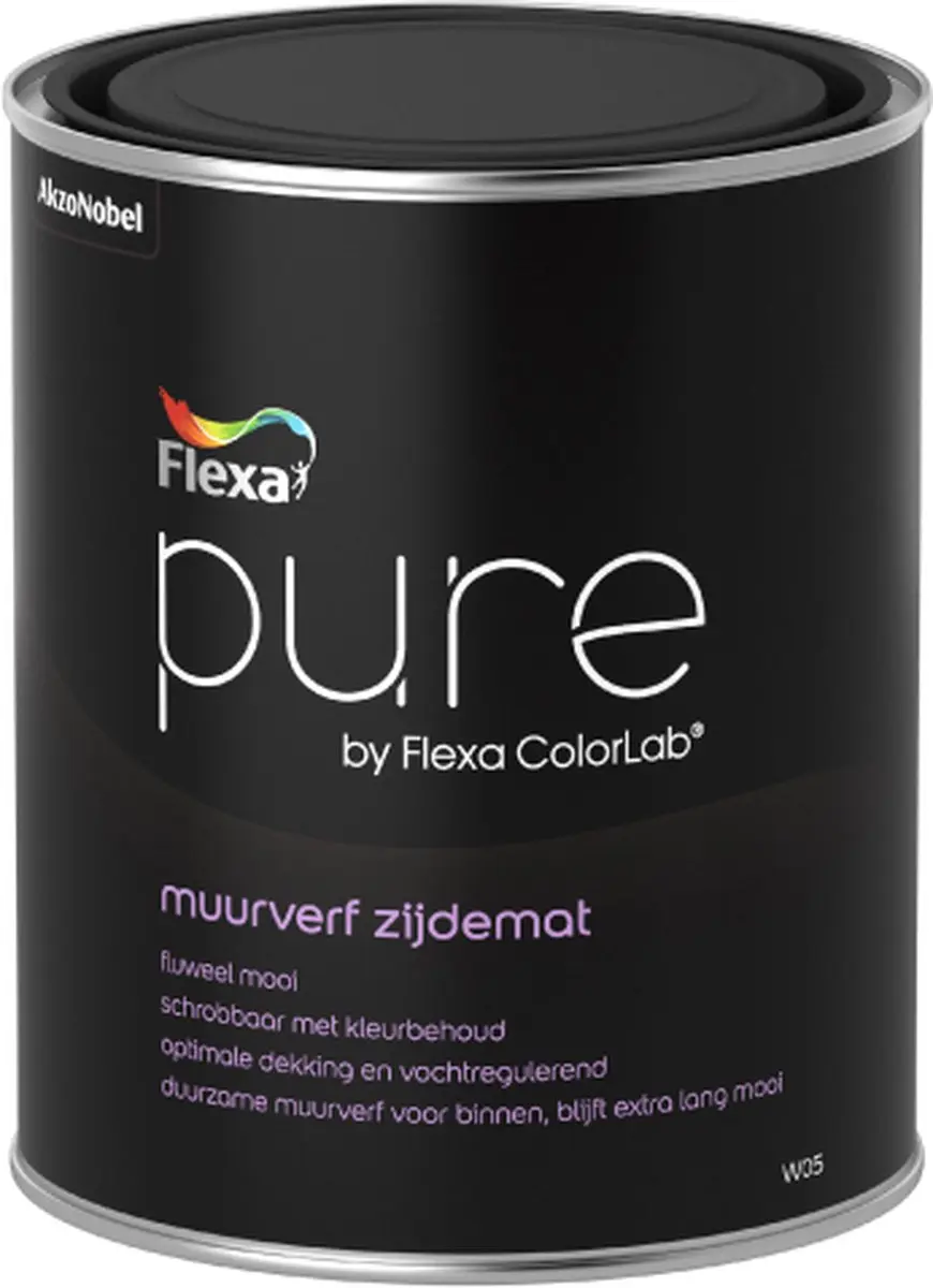 Flexa Pure Muurverf Zijdemat 1L