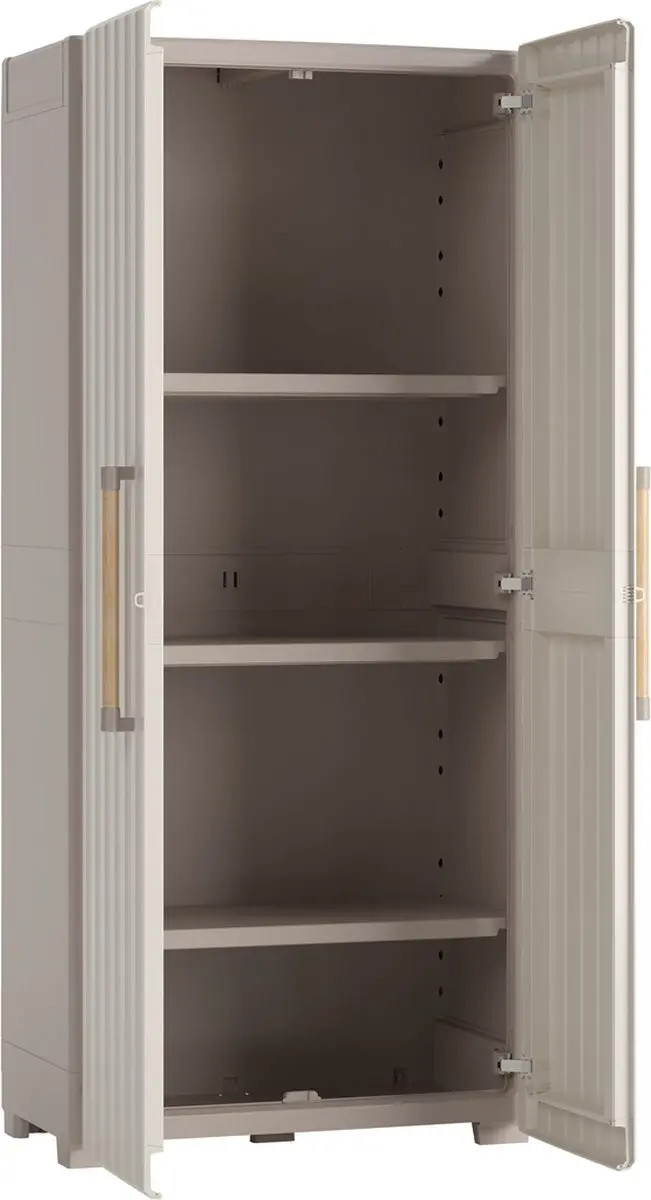 Keter Groove Kast 80x45x180cm Beige - afbeelding 6 van 6