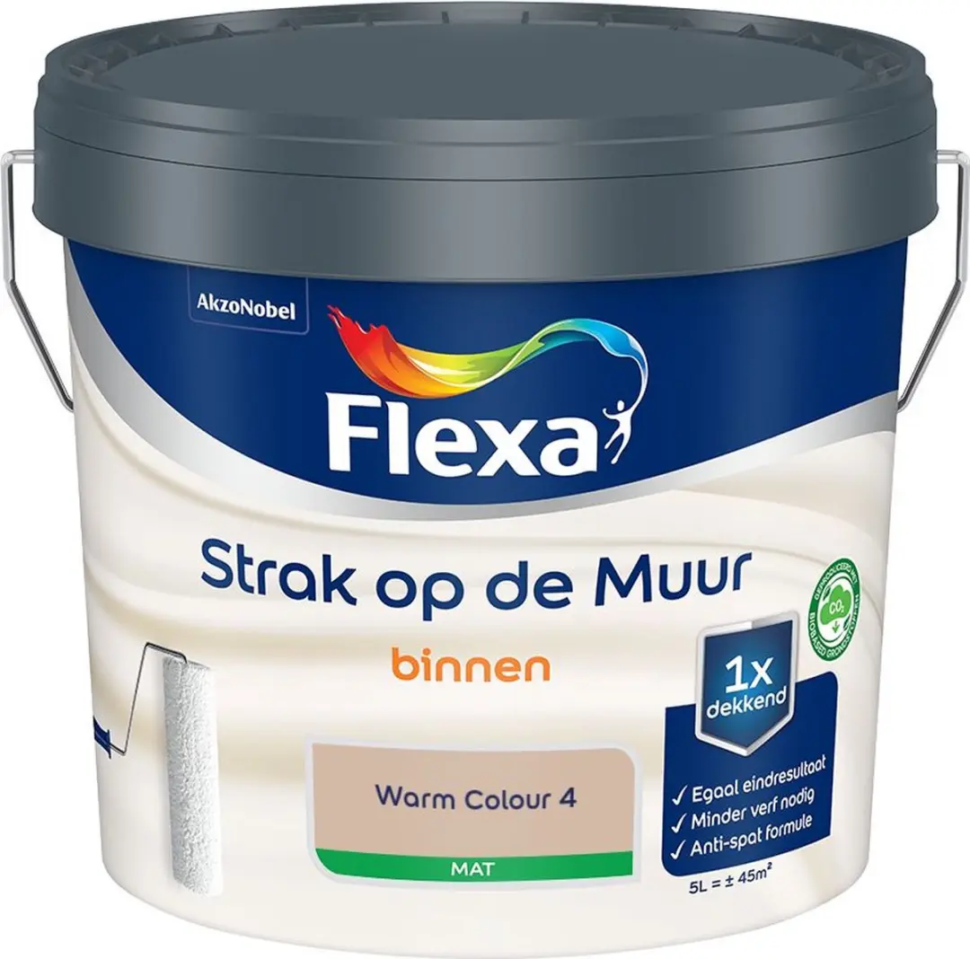 Flexa Strak Op De Muur Binnen Mat Warm Colour 4 Mengverf 5L