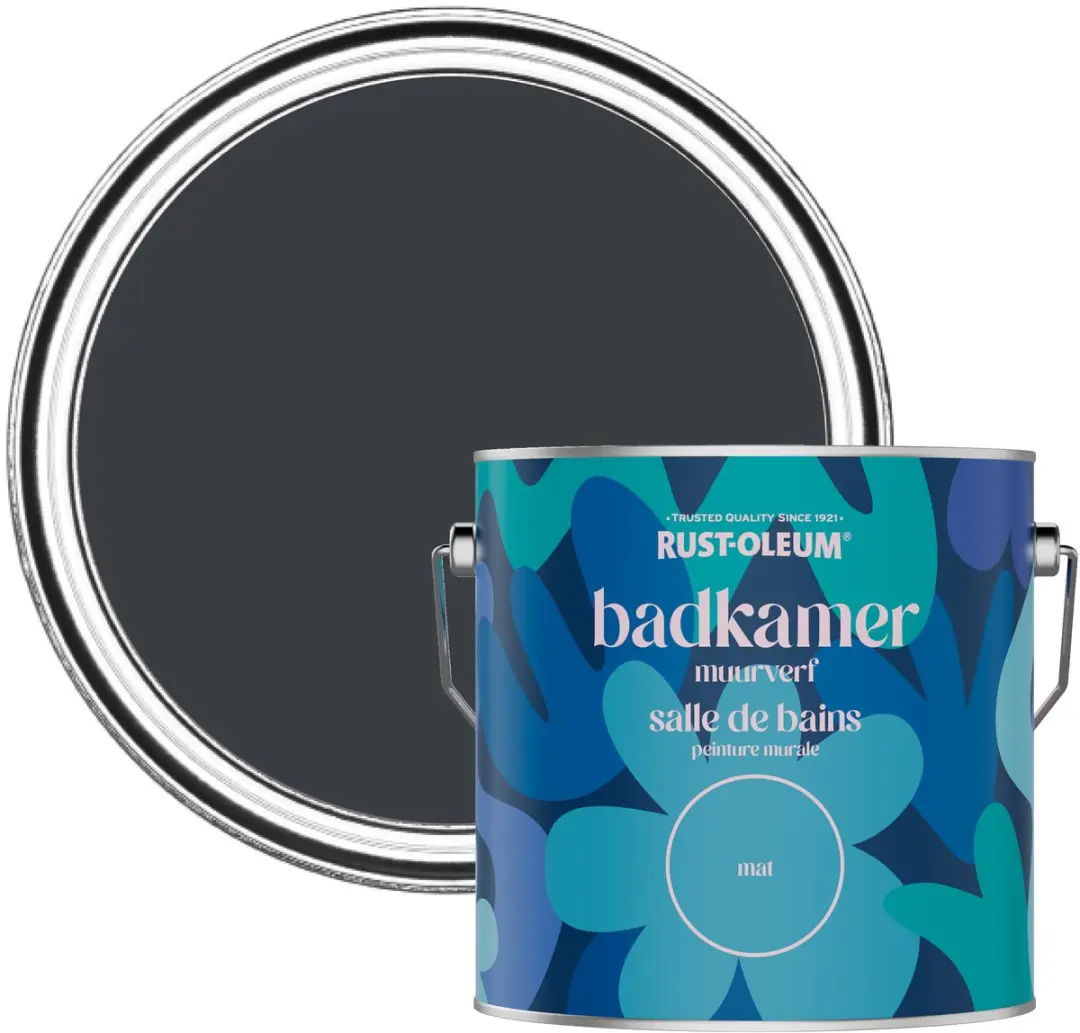 Rust-Oleum Badkamerverf Antraciet 2,5L