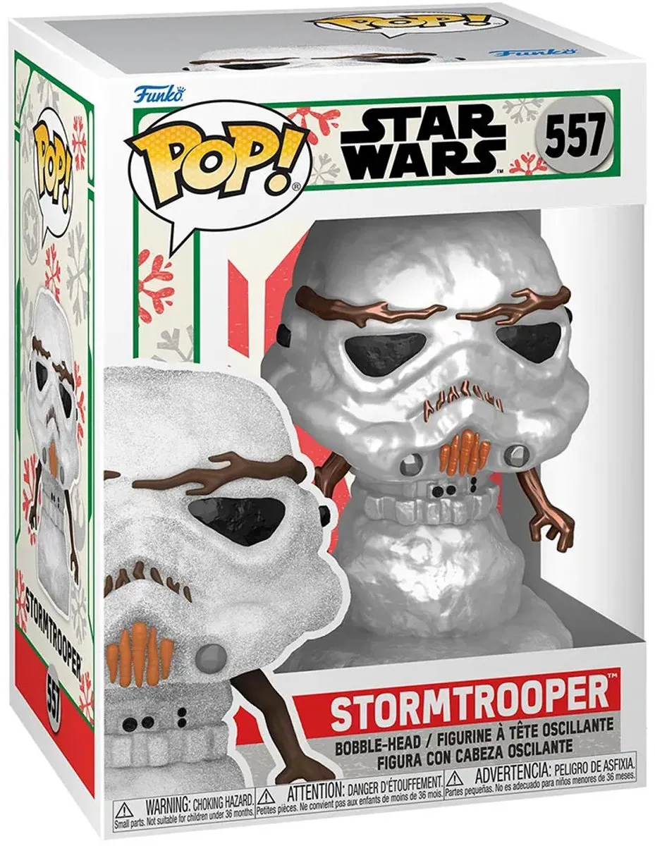 Funko Pop! Star Wars Holliday Tee Box Stormtrooper Snowman Metallic - Maat L - afbeelding 3 van 6