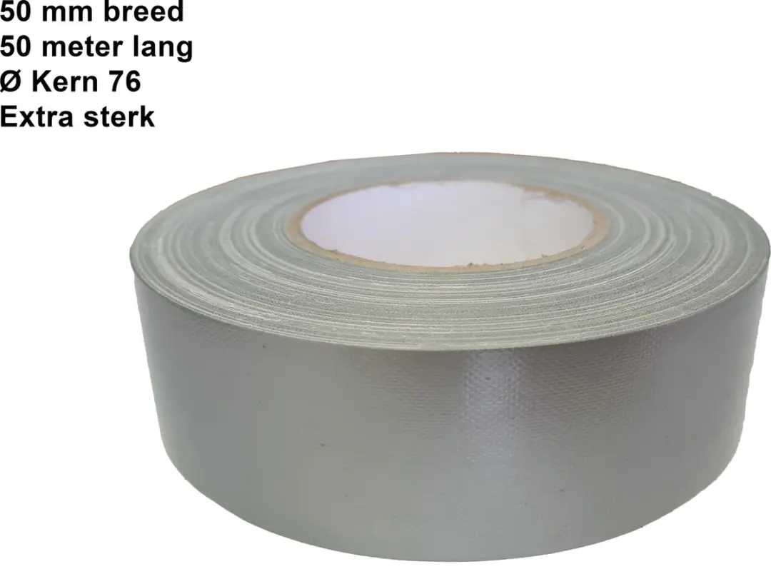 Kortpack Extra Sterke Duct-Tape 50mm x 50m - Grijs