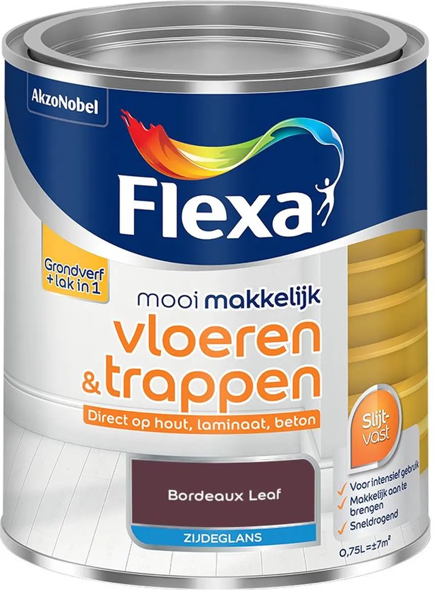 Flexa Mengverf Zijdeglans Bordeaux Leaf 750ml
