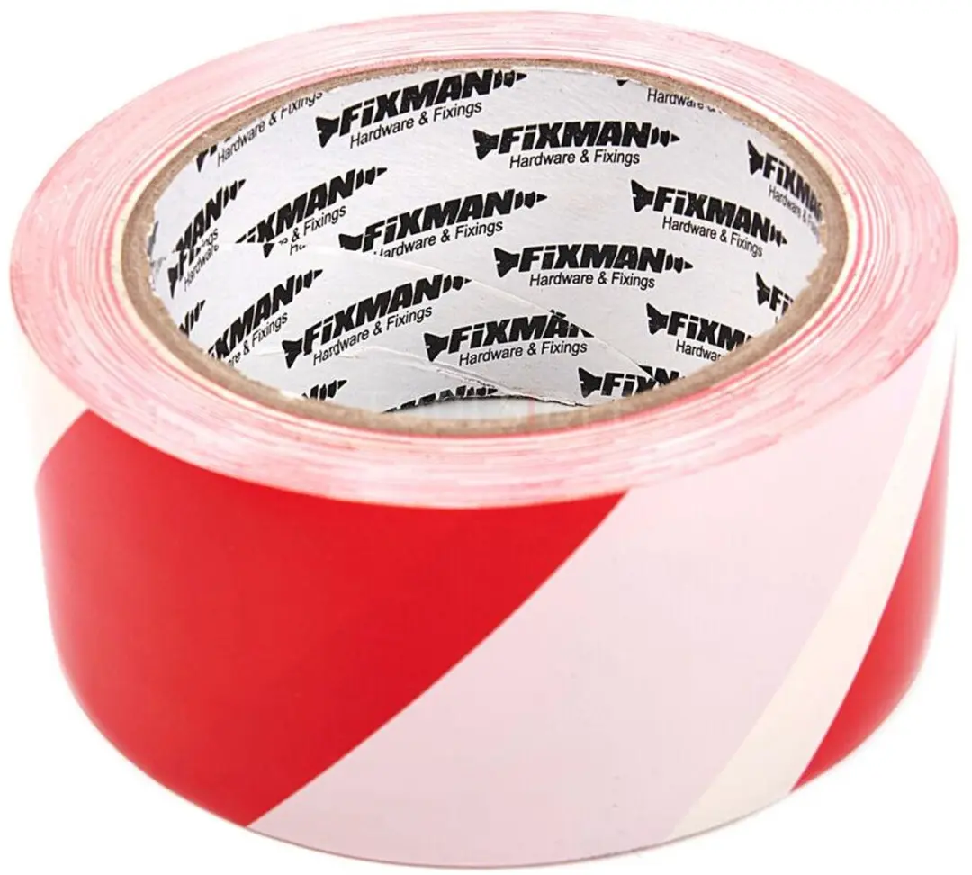 Silverline Veiligheidstape 50mm x 33m - Rood/Wit