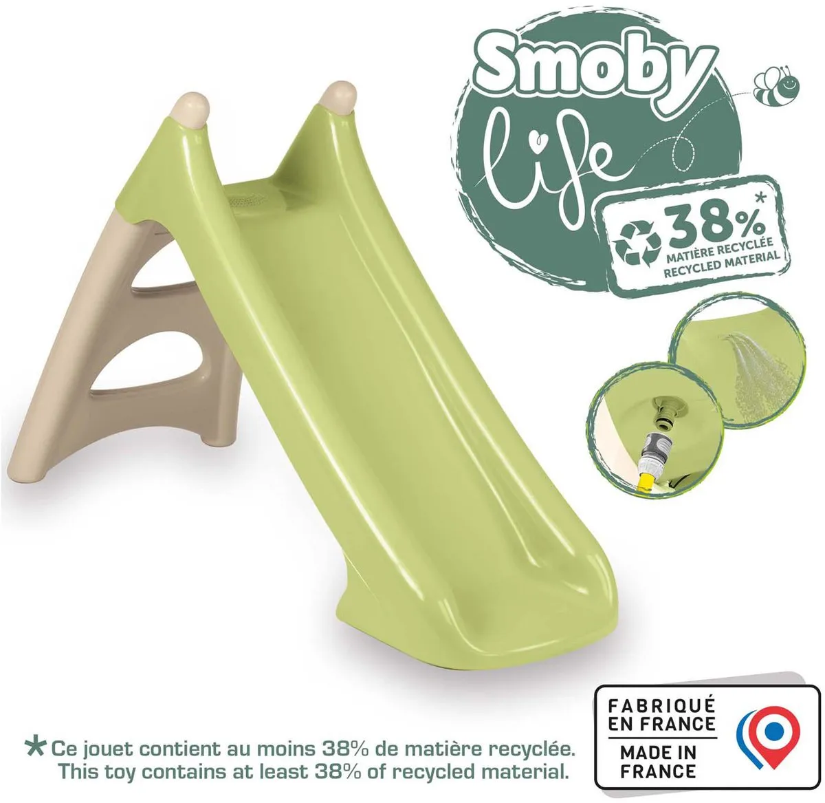 Smoby Life Glijbaan XS Peuter 7600820629 - Beige/Groen - afbeelding 6 van 6