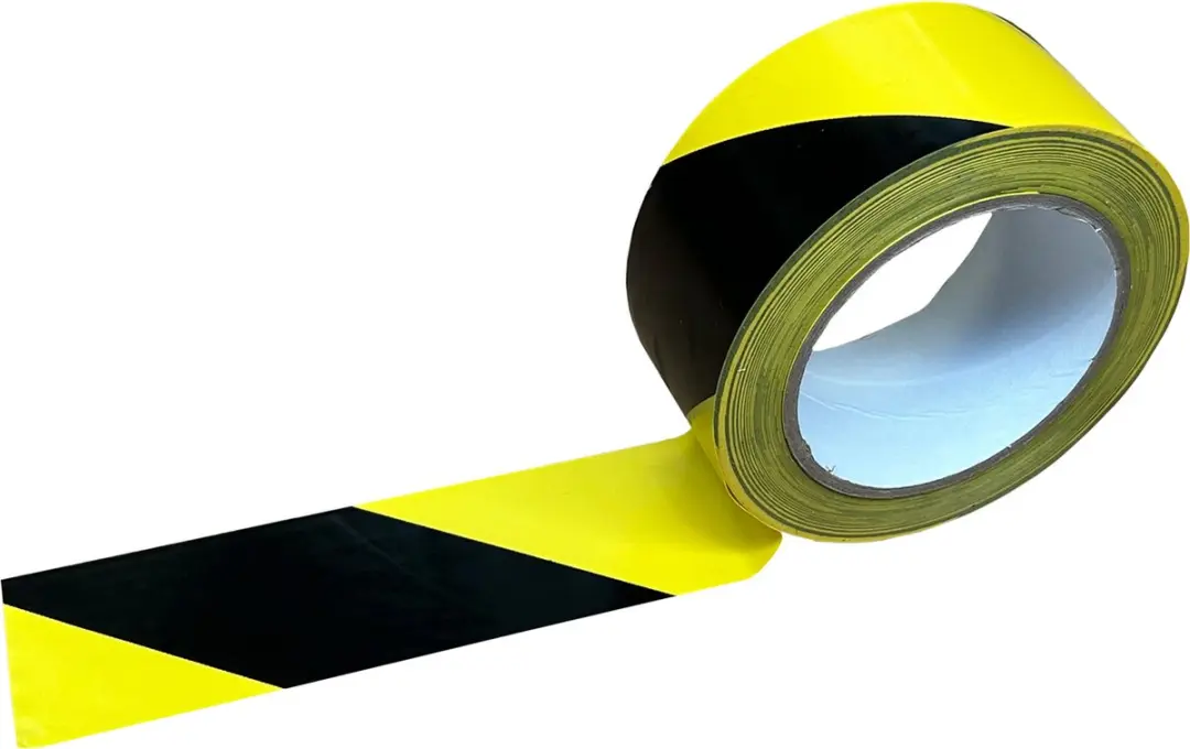 Kortpack Vloermarkeringstape 50mm x 33m - Zwart/geel