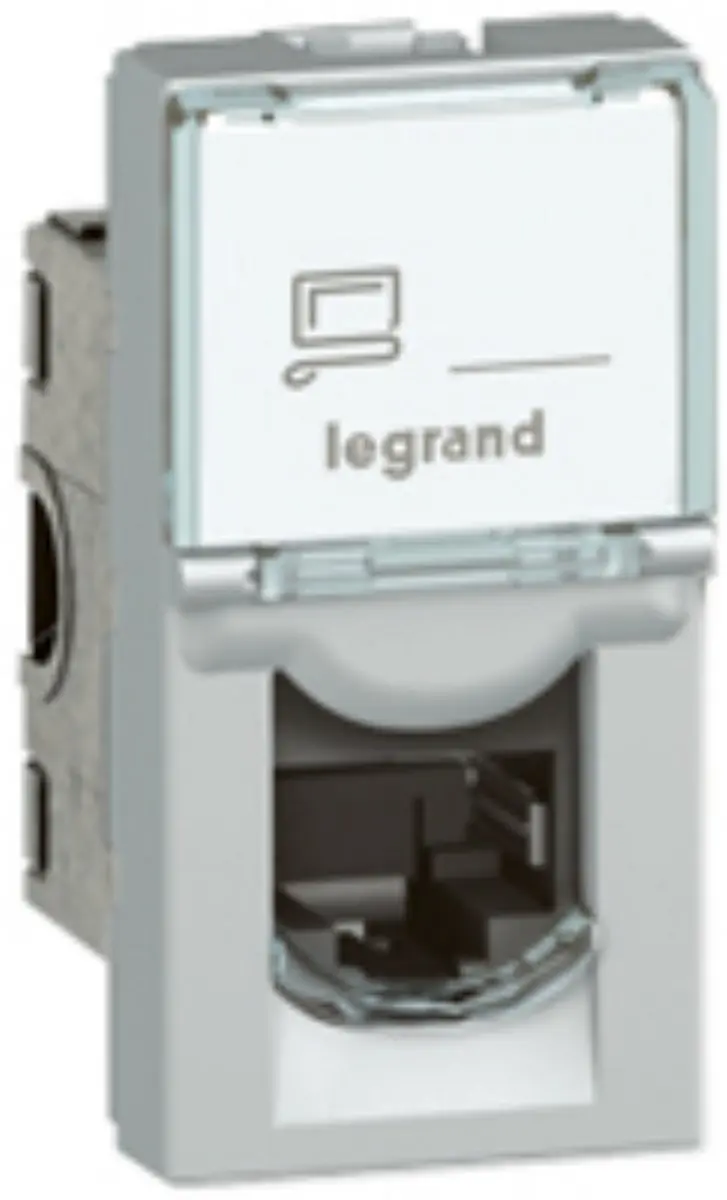 Legrand Mosaic RJ45 Cat.6A Connector 2 Modulen - Wit - 10 Stuks