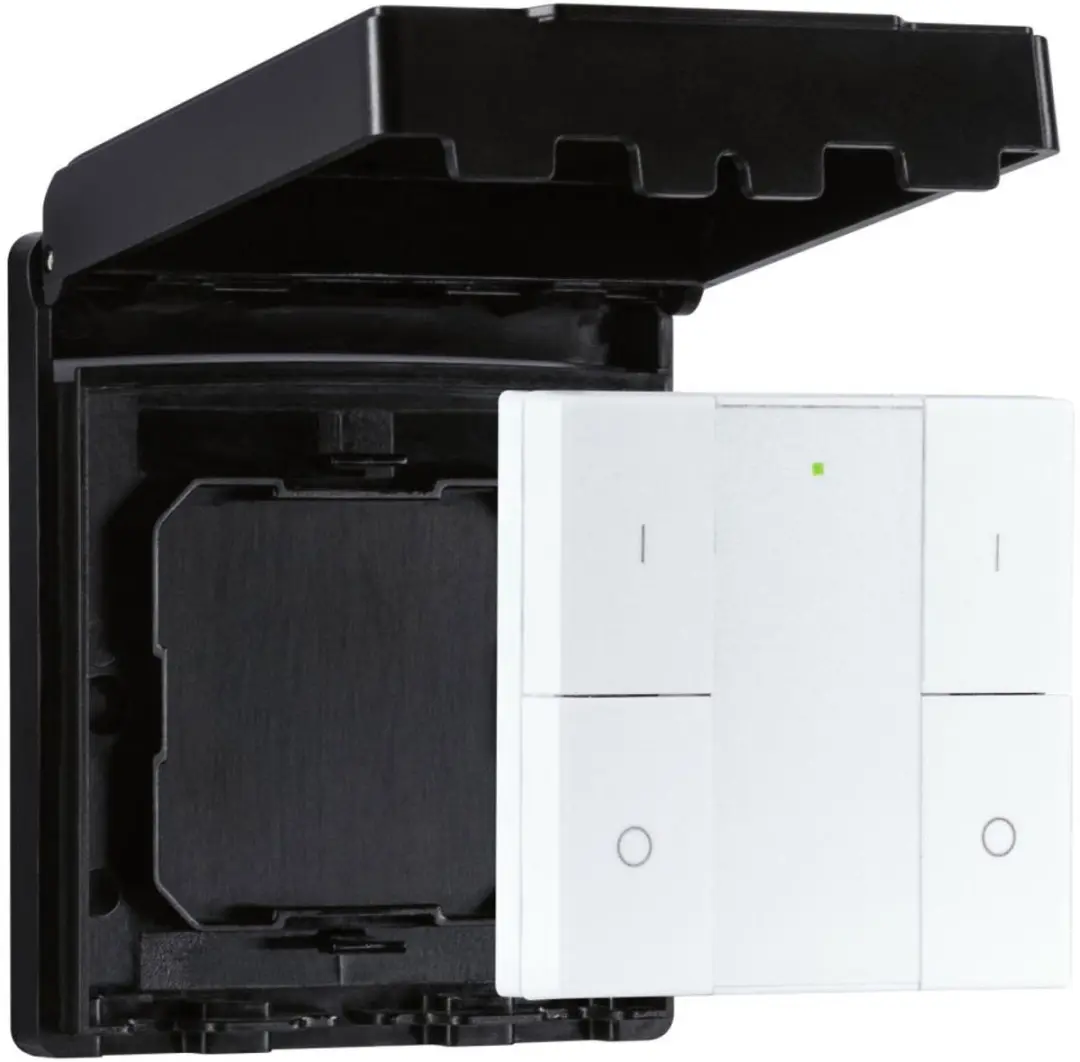 Paulmann Zigbee Wandschakelaar Outdoor On/Off/Dimm - Zwart