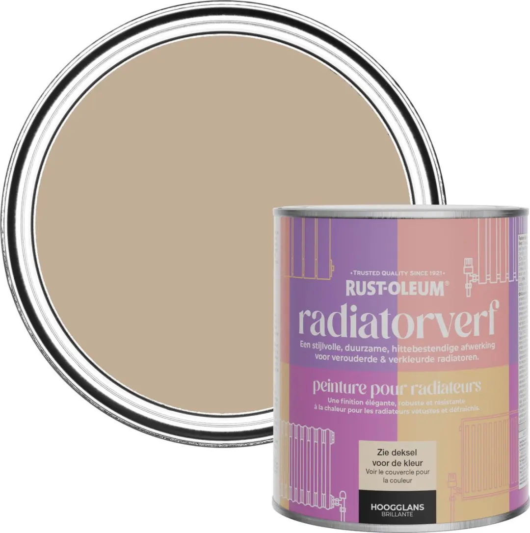 Rust-Oleum Bruin Radiatorverf Hoogglans 750ml