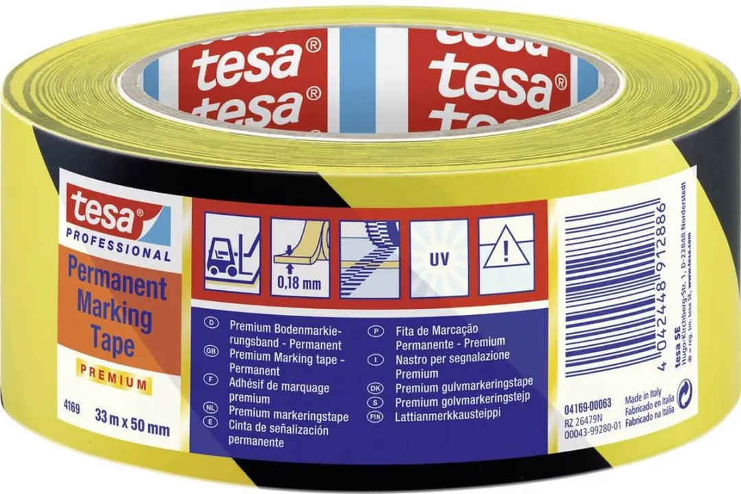 Tesa Premium 04169-00063-93 Vloermarkeringstape 33m x 50mm