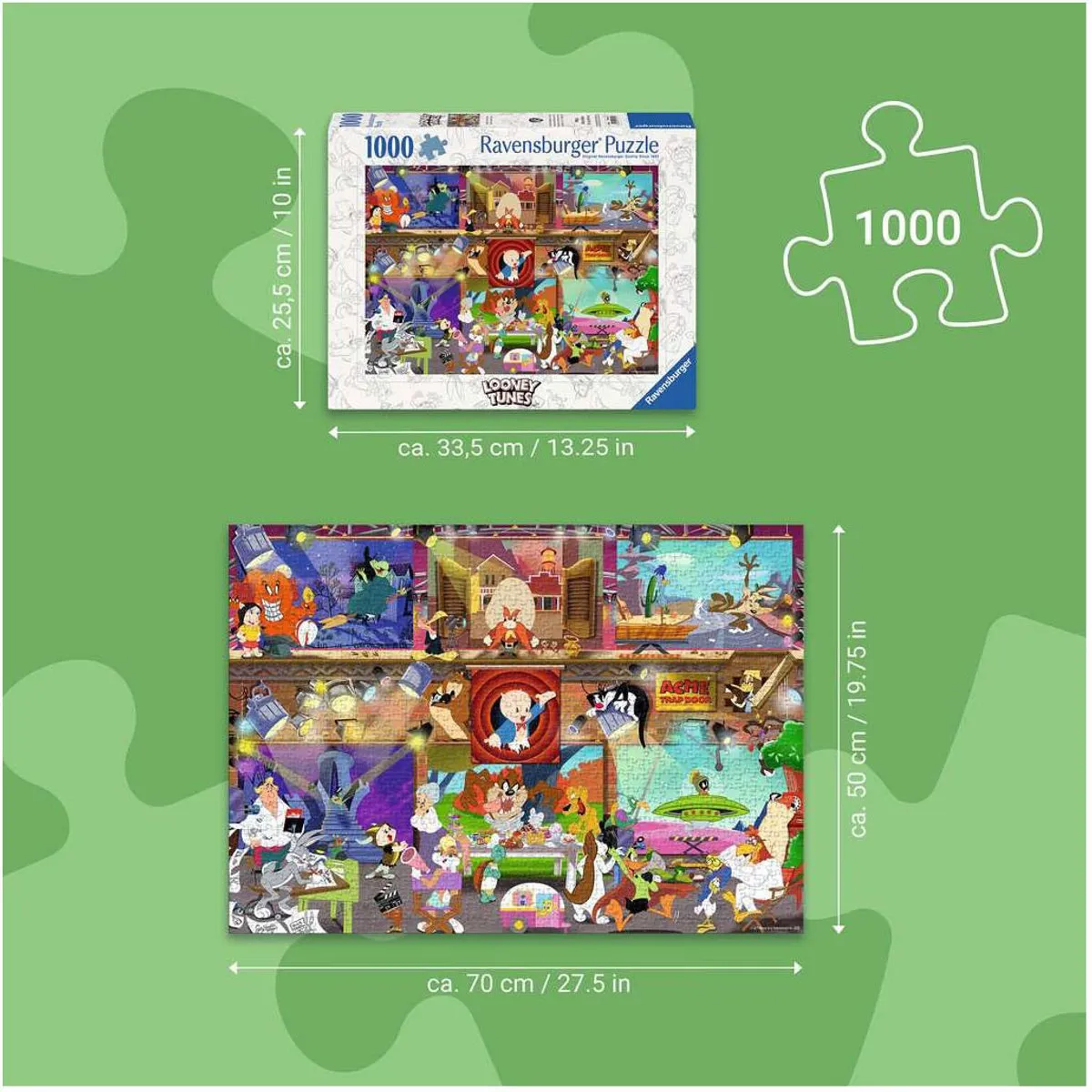 Ravensburger Looney Tunes Studio Puzzle 1000 Stuks - Multi