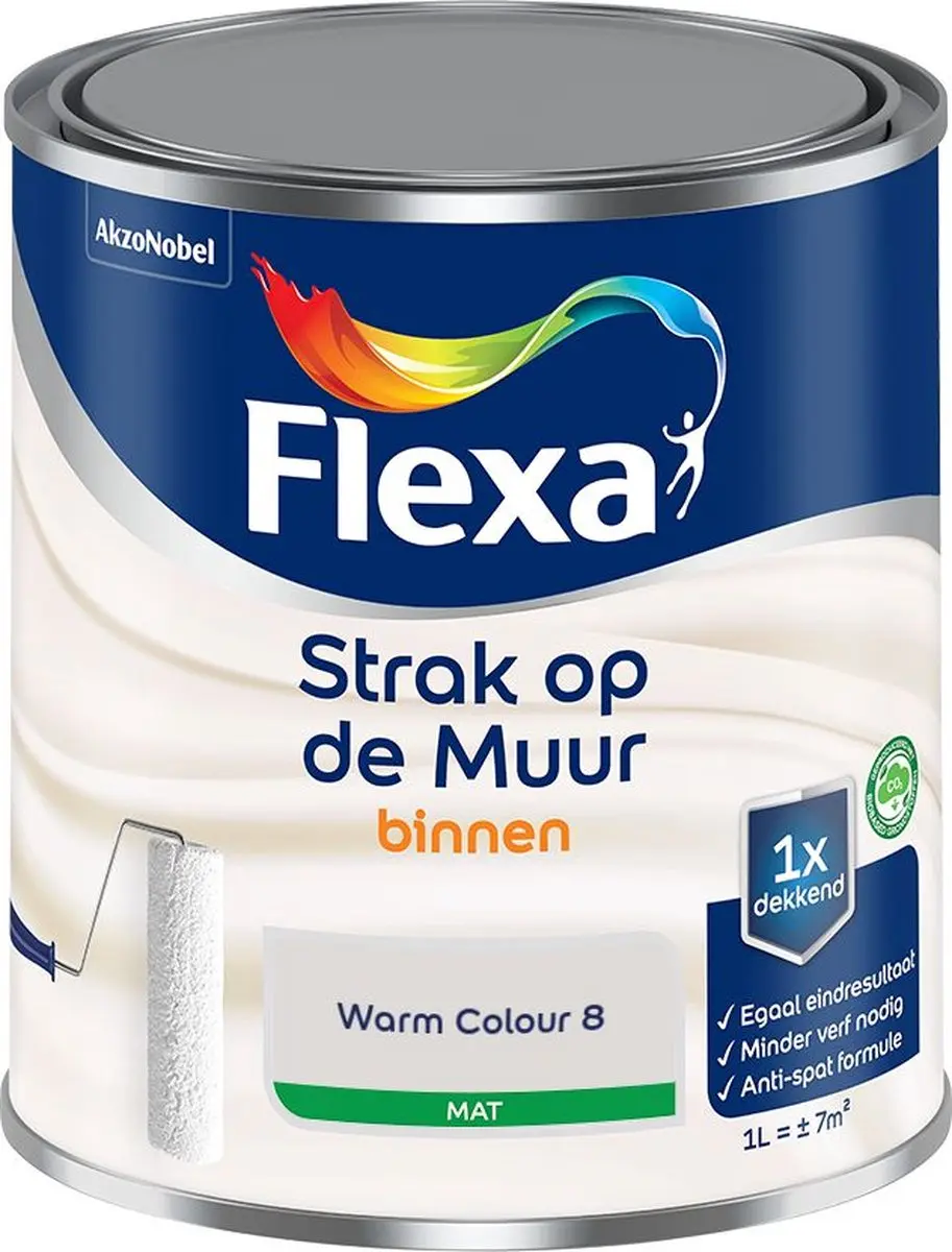 Flexa Strak Op De Muur Binnen Mat Warm Colour 8 Mengverf 1L