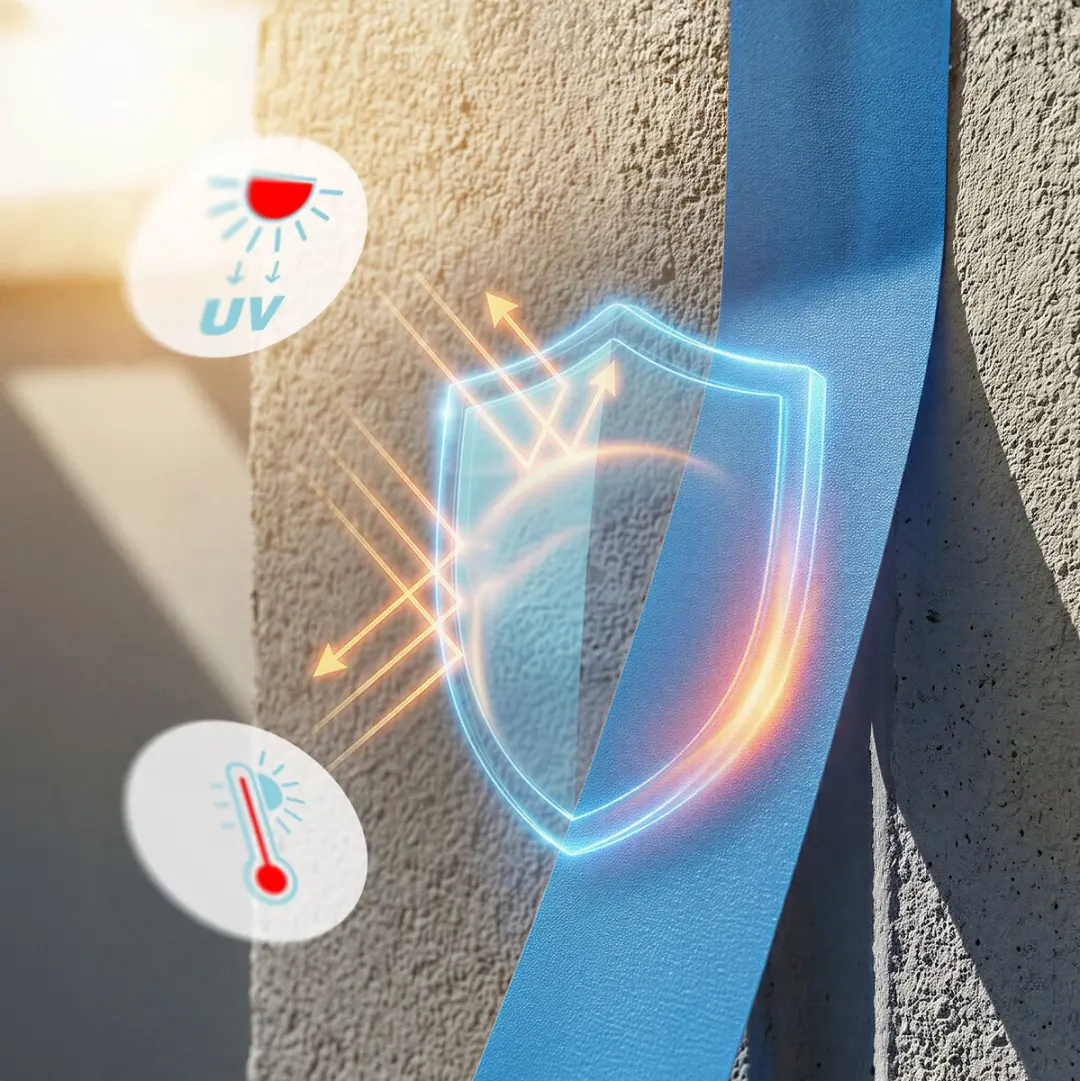 Handy Afplaktape Blauw 50m x 36mm - UV-bestendig 14 dagen