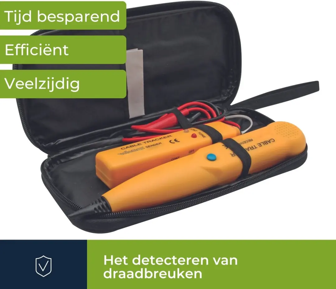 Velleman VTTEST11N Kabelzoeker & Tester - Geel