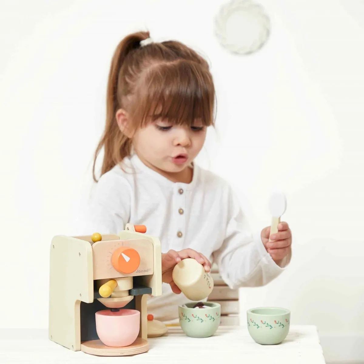 Janod Shiny Grandma Koffiemachine Speelset - 5 Accessoires