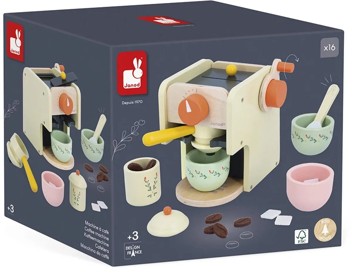 Janod Shiny Grandma Koffiemachine Speelset