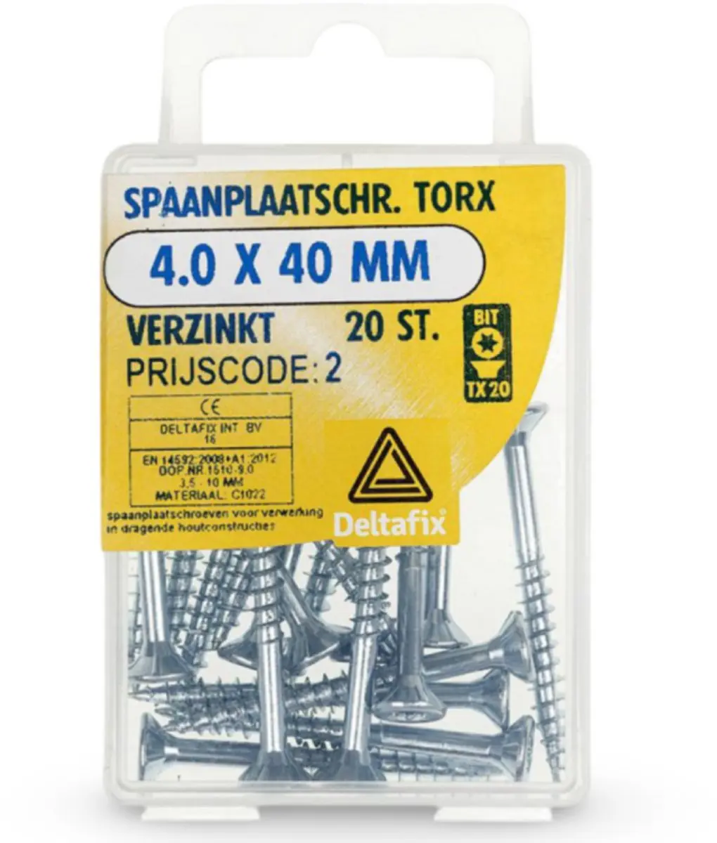 Deltafix Torx 5.0x70mm Schroeven - 25 Stuks