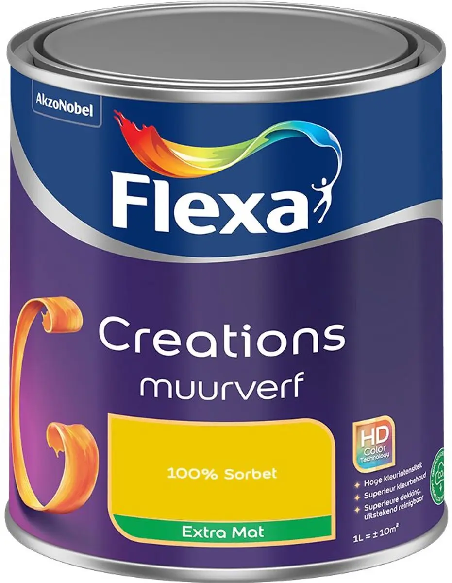 Flexa Creations Muurverf Extra Mat 100% Sorbet - 1L