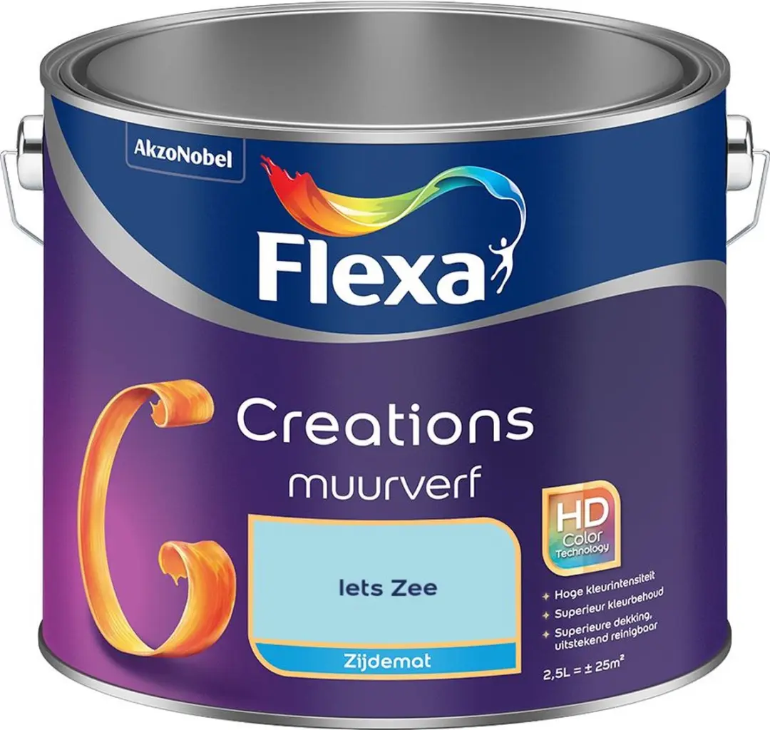 Flexa Creations Muurverf Zijdemat Iets Zee 2,5L