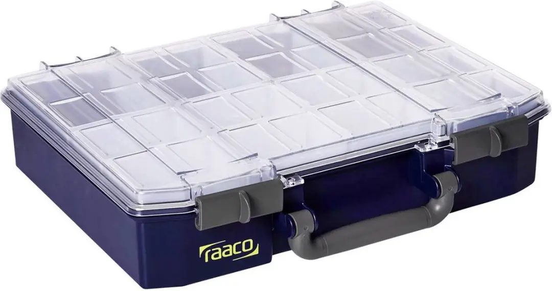 Raaco CarryLite 80 Sorteerdoos - 32 Vakken - Donkerblauw