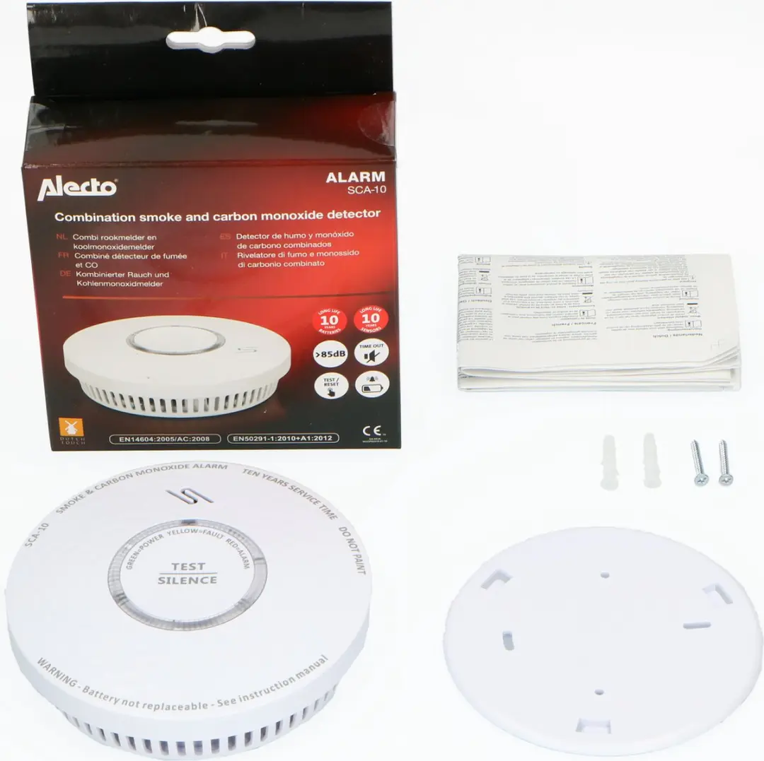 Alecto SDX10 Rook- en Koolmonoxidemelder 10 Jaar - Wit - afbeelding 6 van 6