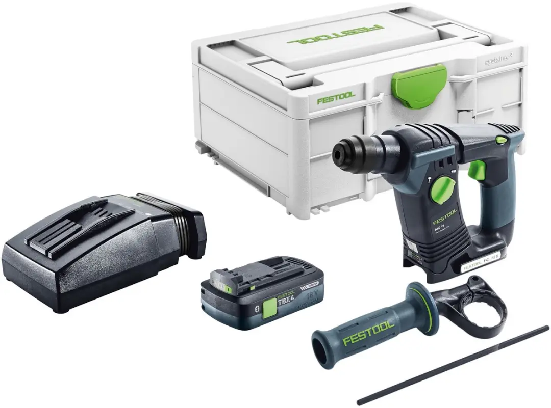 Festool BHC 18-Basic Accuklopboormachine 18V SDS-Plus - 1,8J - 1x4,0Ah - afbeelding 6 van 6