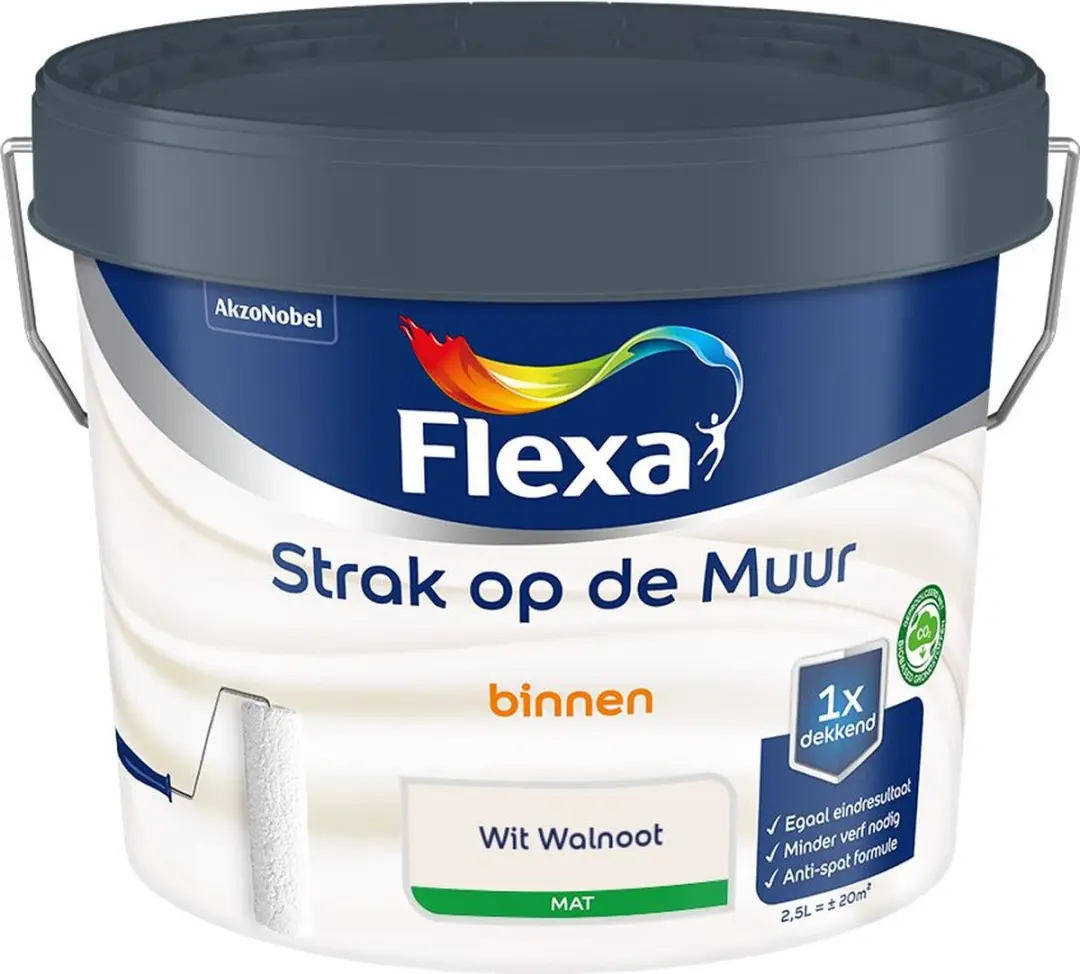 Flexa Strak Op De Muur Binnen Mat Mengverf 2,5L