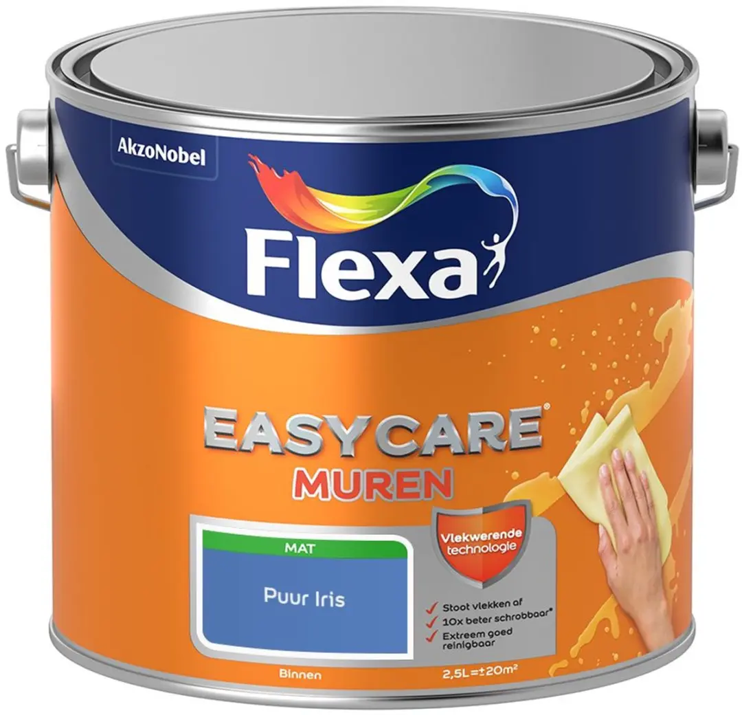 Flexa Easycare Muren Puur Iris Mengverf 2,5L