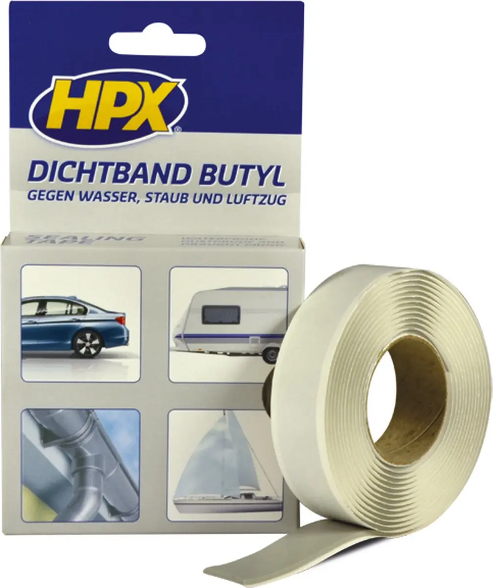 HPX Butyl Afdichtingstape 20mm x 3m - Grijs