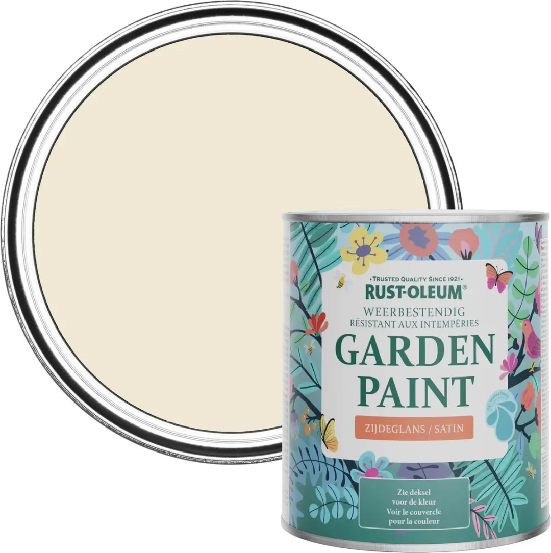 Rust-Oleum Wit Tuinverf Zijdeglans 750ml