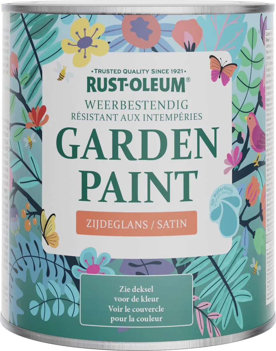 Rust-Oleum Wit Tuinverf Zijdeglans 750ml - Kalksteengroeve
