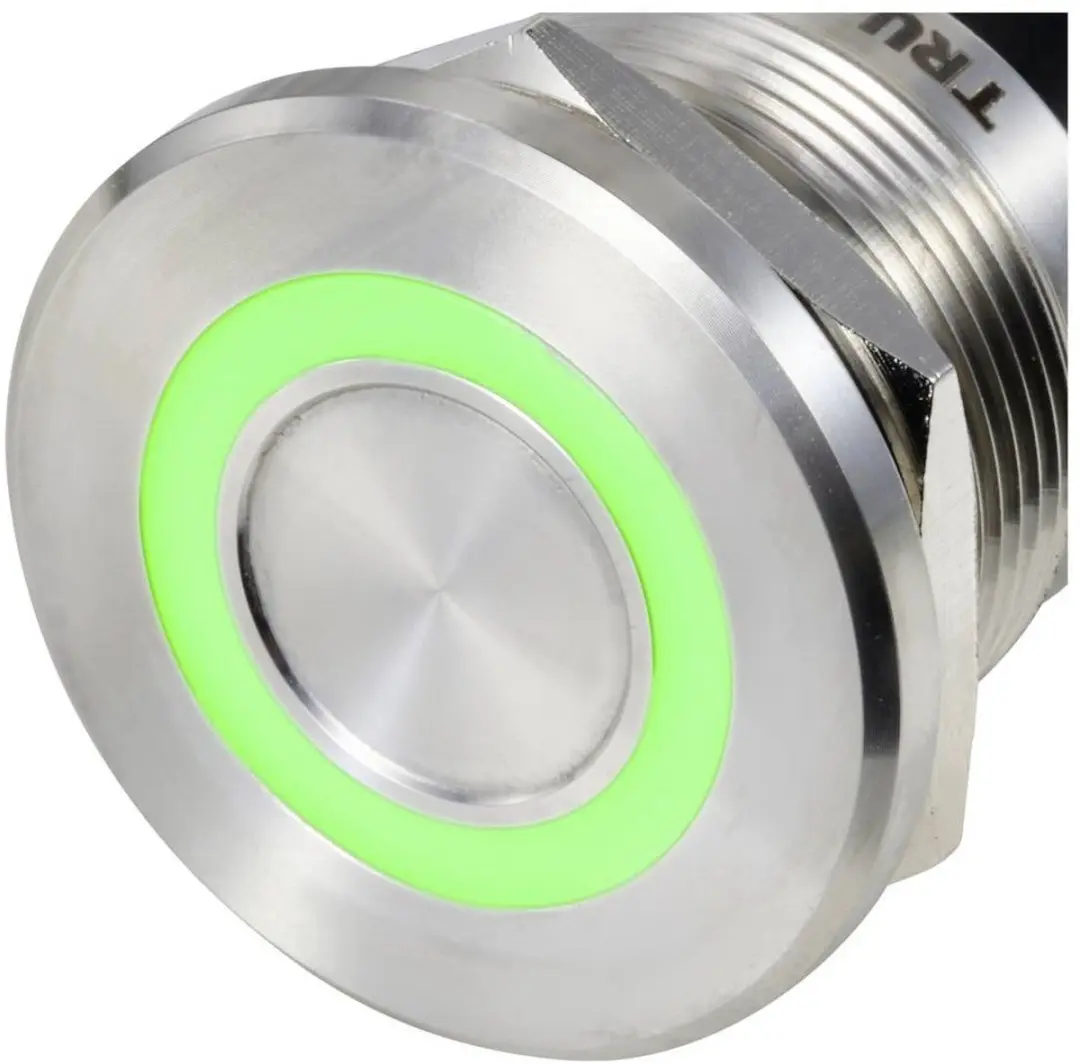 Tru Components TC-12835300 TC-TS22A10YSSG12M12 Connector - 24V 0.5A Groen
