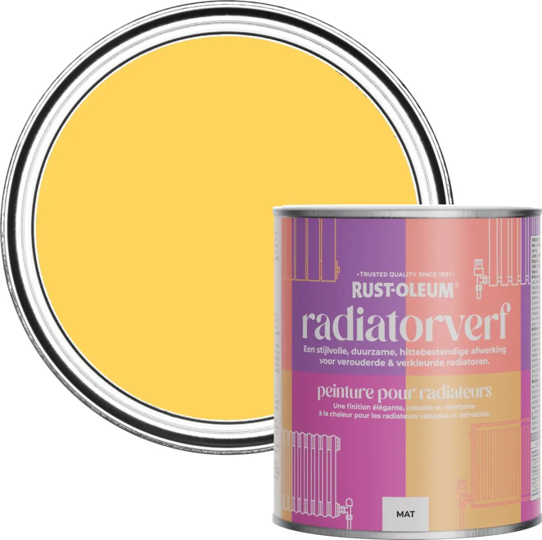 Rust-Oleum Gele Radiatorverf 750ml