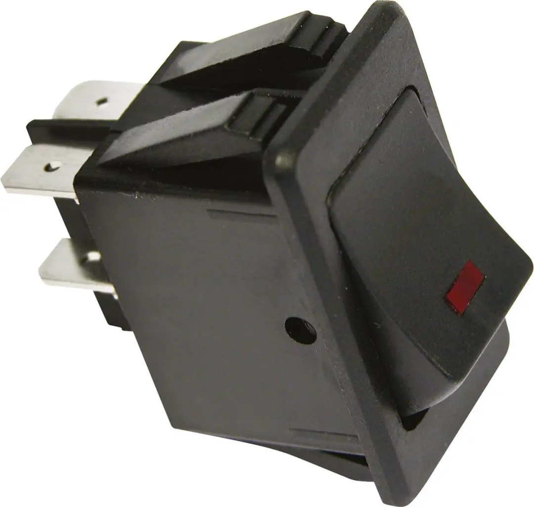 Carpoint LED Schakelaar 12V 35A - Rood - 35x19mm