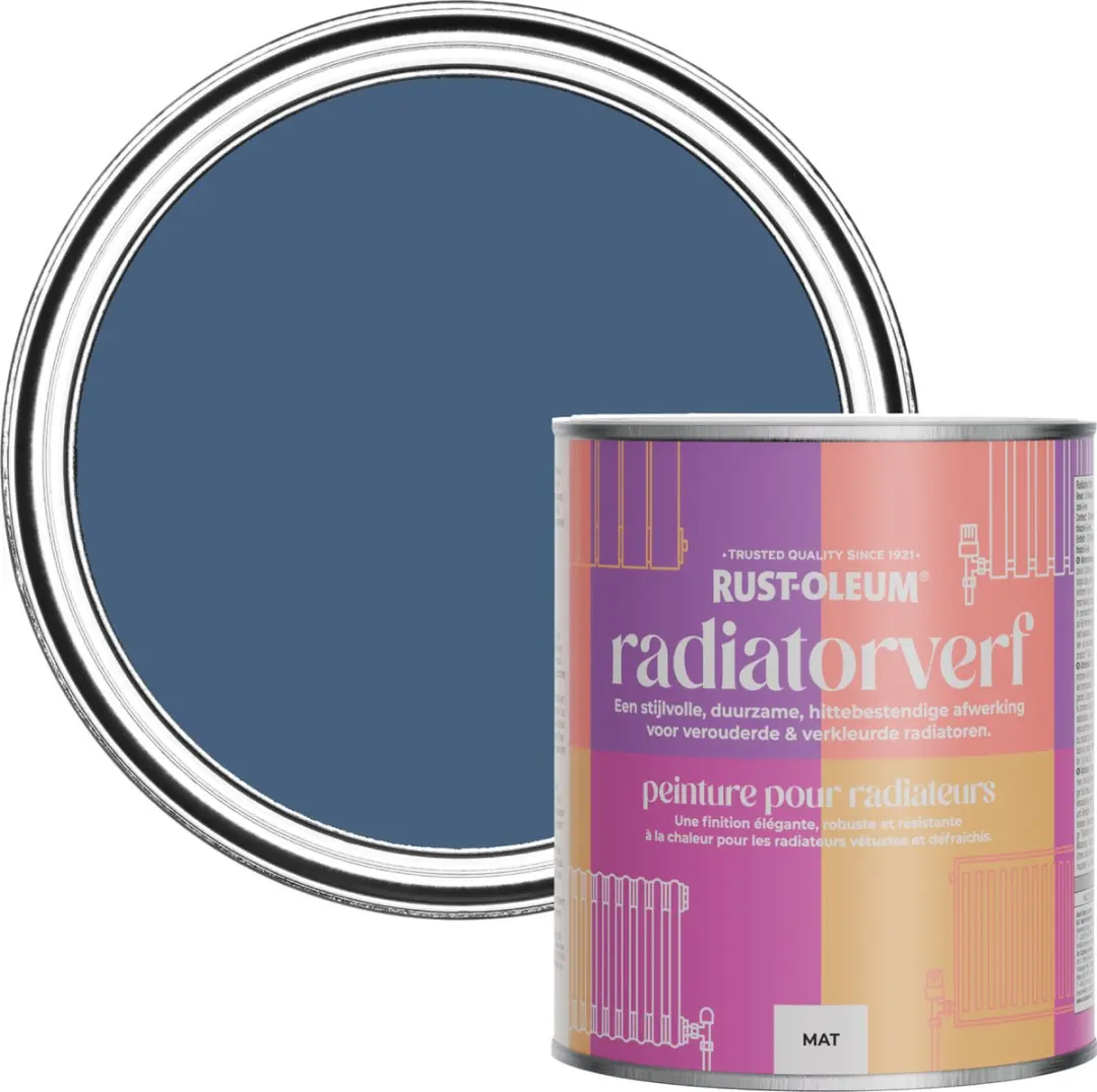 Rust-Oleum Donkerblauwe Radiatorverf 750ml