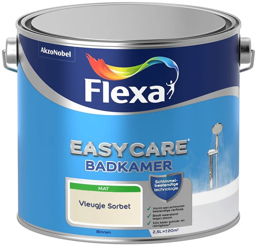 Flexa Easycare Badkamer Vleugje Sorbet Mengverf 2,5L