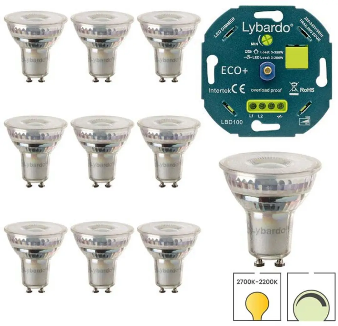 Lybardo DimTone GU10 LED 10 Stuks