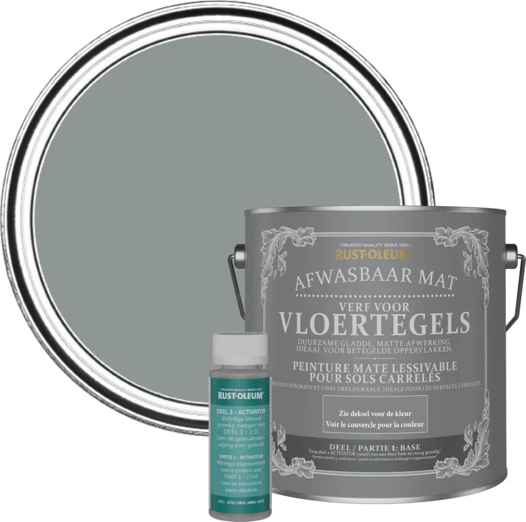 Rust-Oleum Donkergrijs Vloertegelverf 2,5L