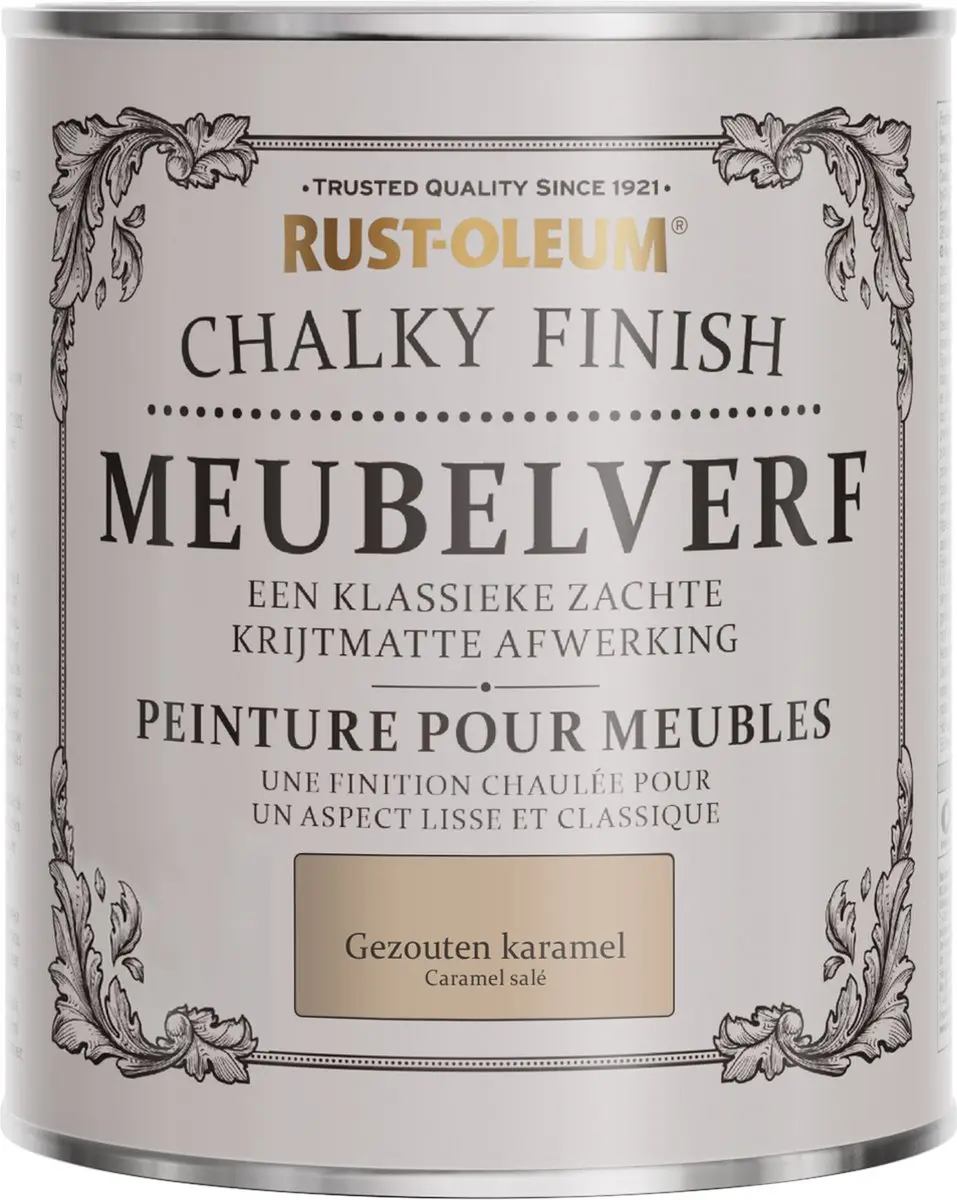 Rust-Oleum Bruin Chalky Finish Meubelverf 750ml - Gezouten karamel