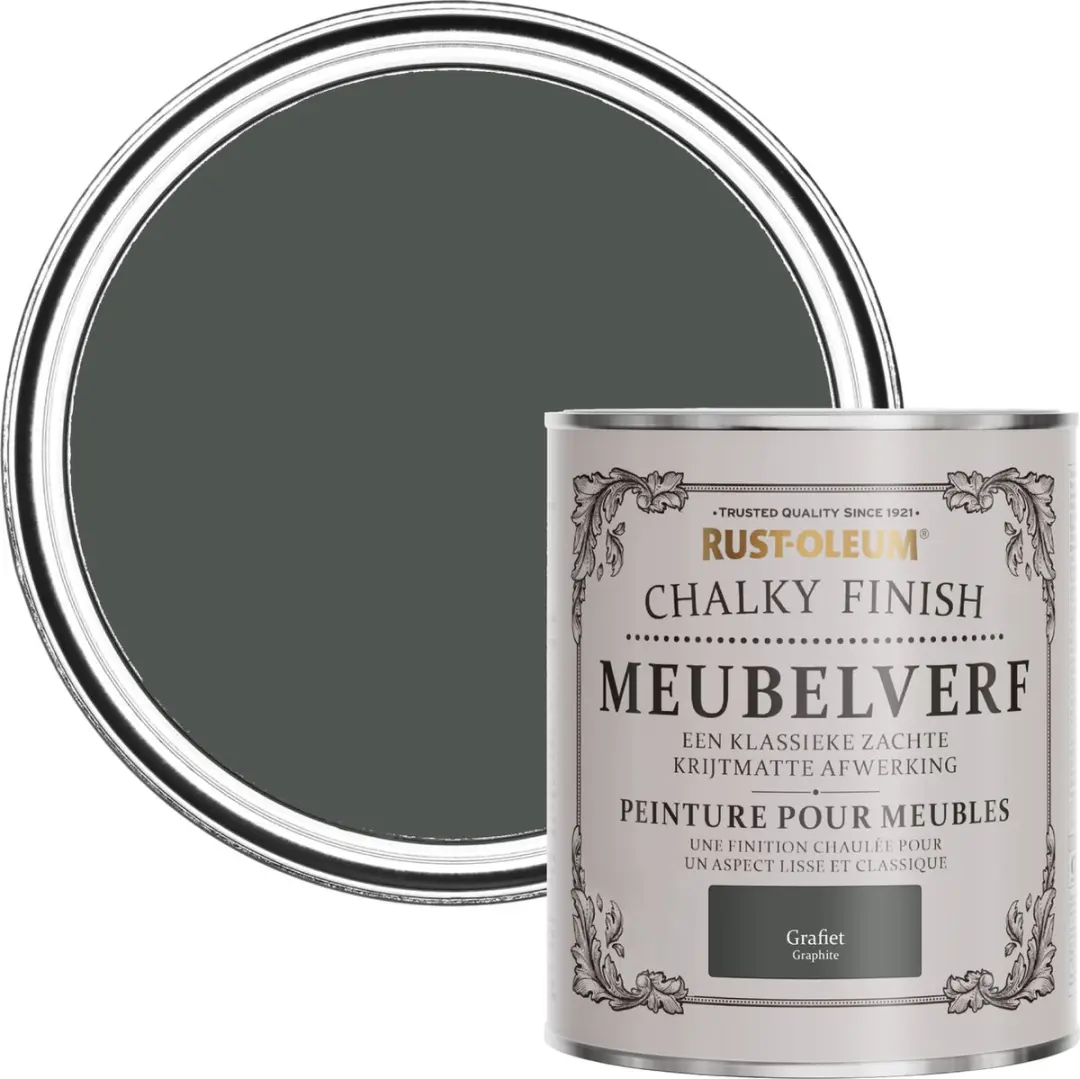 Rust-Oleum Donkergrijs Grafiet Meubelverf 750ml