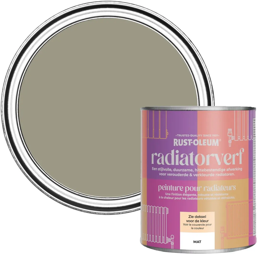 Rust-Oleum Radiatorverf Mat Bladnerf 750ml