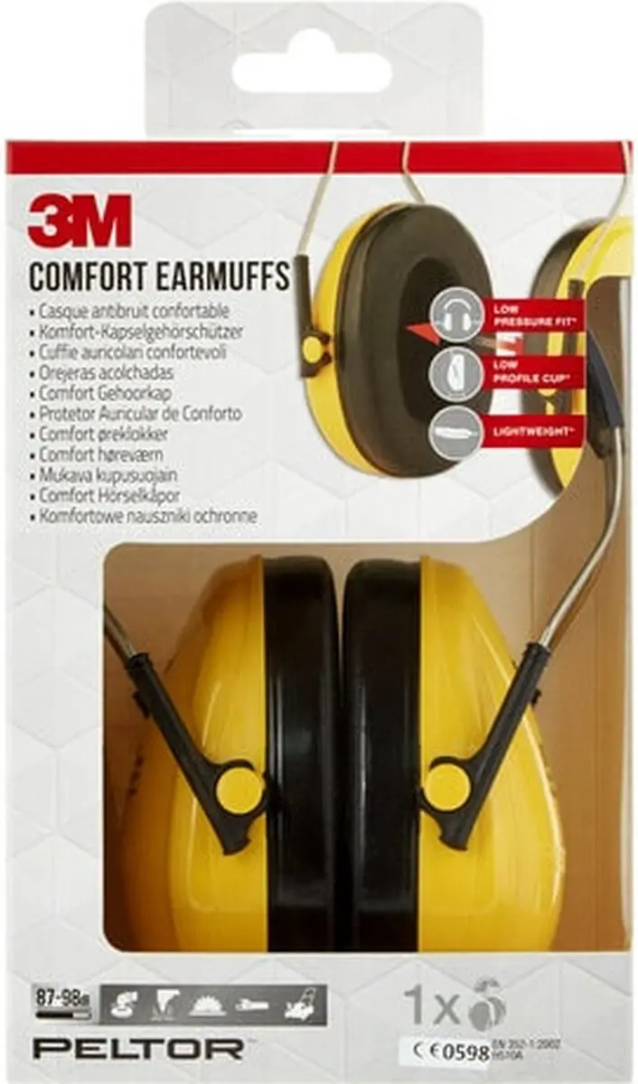 3M Peltor Optime H510A Gehoorkap - Geel/Zwart