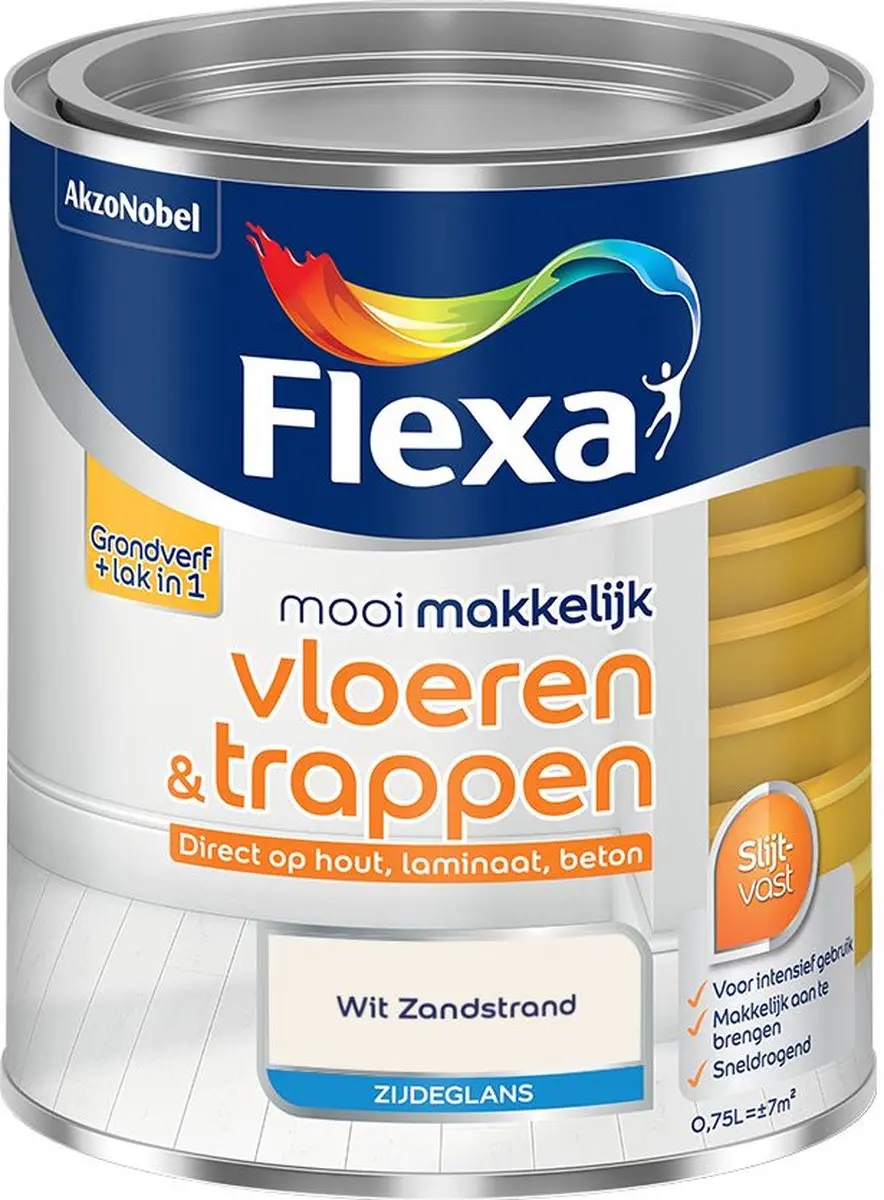 Flexa Mengverf Wit Zandstrand 750ml - o.a. hout/steen