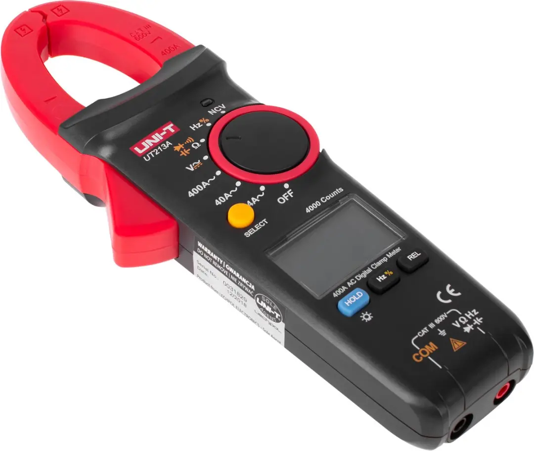 UNI-T UT213A Multimeter - Rood/Zwart