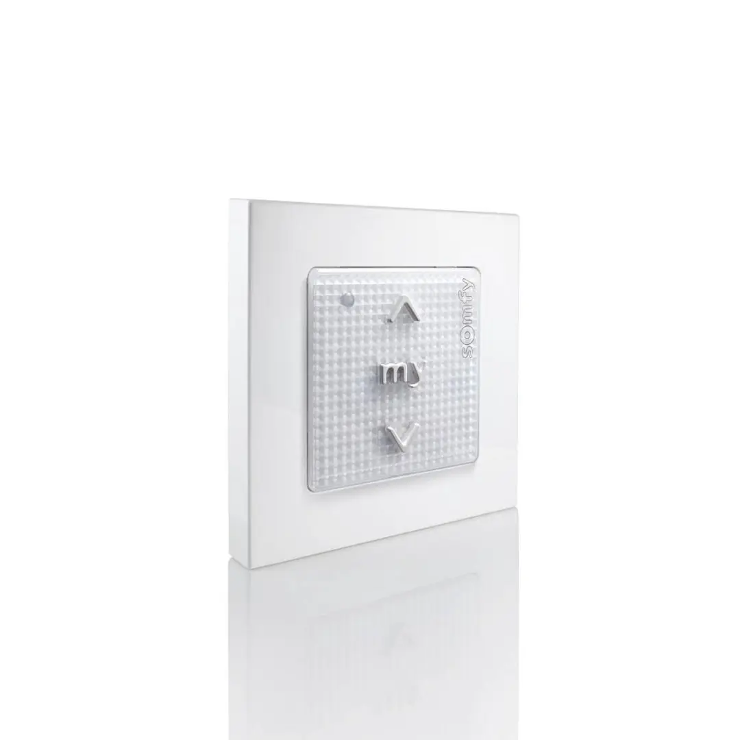 Somfy Smoove 1 RTS II Wandzender - Rolluikschakelaar 500W - Wit